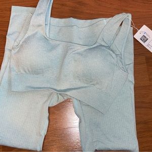 Jetjoy mint green workout set